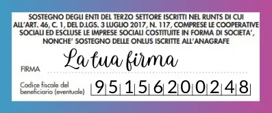 Esempio compilazione 5x1000.